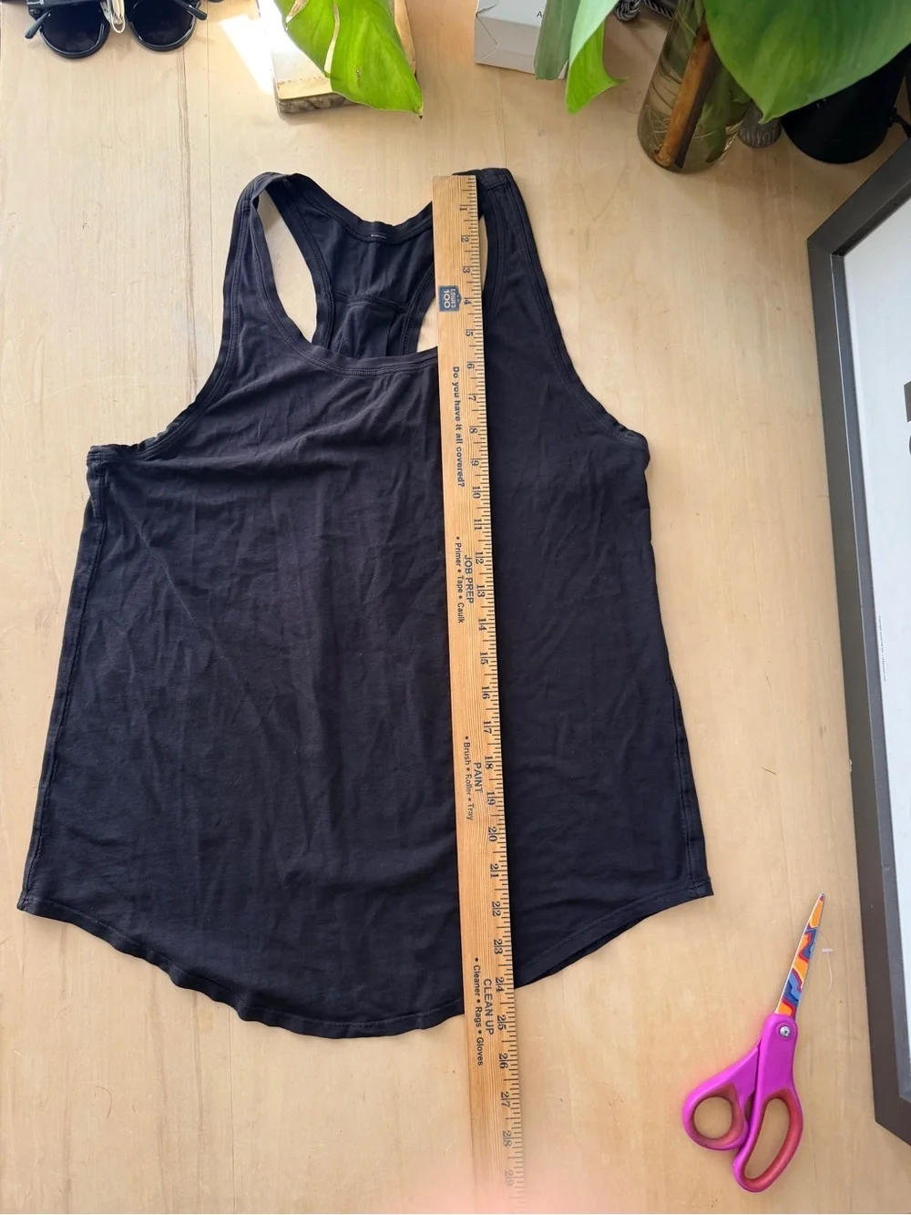 Lululemon Athletica Black Racerback Tank Top - Women's Casual Layering Tee - 4/6
